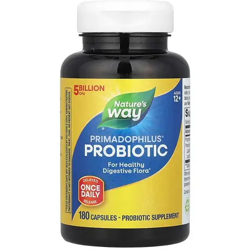 Пробиотик Примадофилус Nature's Way Primadophilus Bifidus 5 млрд КОЕ для детей старше 12 лет 180 капсул
