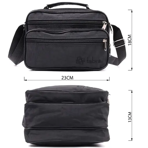 Чоловіча шкіряна сумка FABRA 23х18х13 см sum0026534 - фото 2