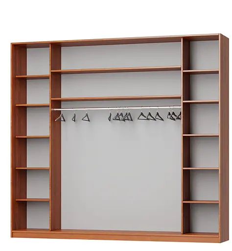 Шафа-купе тридверна MebelStar Комбо AL 2ДСП/Дзеркало 270x60x240 см Аляска білий (MBS-2109) - фото 2