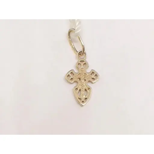 Золотой крестик Семейные драгоценности. Распятие Христа. 140911 - фото 3