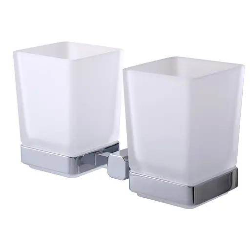 Склянка подвійна Topaz TКВ 9928A хром - фото 3