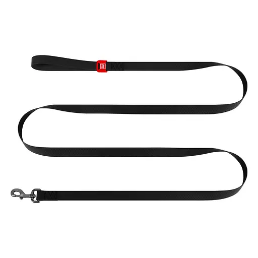 Поводок для собак Waudog Waterproof водостойкий M 500х2 см черный - фото 3