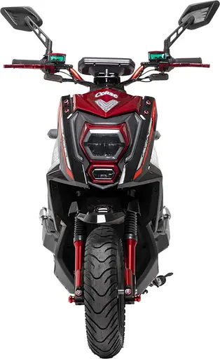 Электроскутер Двухместный Corso Hurricane (2500W 72V/40Ah) Красный - фото 5