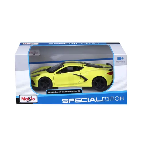 Уценка. Игровая автомодель Maisto 2020 Chevrolet Corvette C8 , желтый, 1:24 (31527 yellow) - фото 1