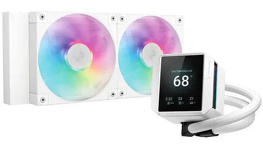 СВО Deepcool Mystique 240 ARGB White (R-LX240-WHDSNMCP-G-1) - фото 1