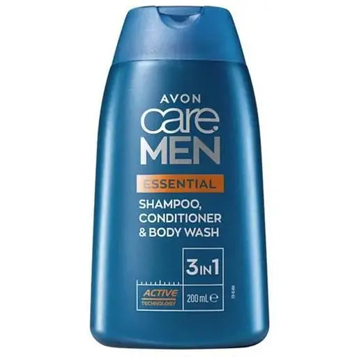 Шампунь кондиціонер та гель для душу Avon Основний догляд 3 в 1 200 мл - фото 1