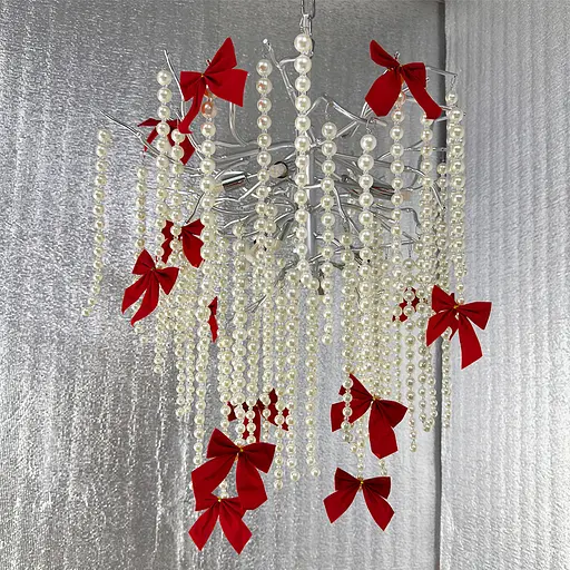 Очаровательная люстра в хроме Pearl selection Line.F Диаметр 60см - фото 5