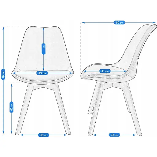 Туалетний столик Jumi Scandi LED + крісло Saida сірий - фото 8