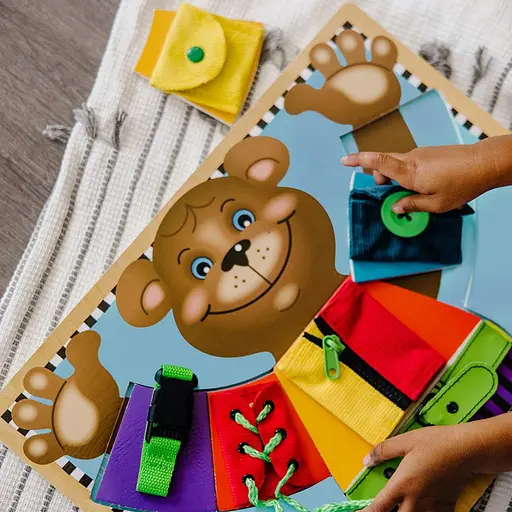 Розвиваюча іграшка Melissa & Doug Дерев’яна дошка з застібками (SM93464/6075184) - фото 8