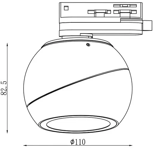 Светильник трековый однофазный Kloodi KD-T021 12W 3К BK - фото 4