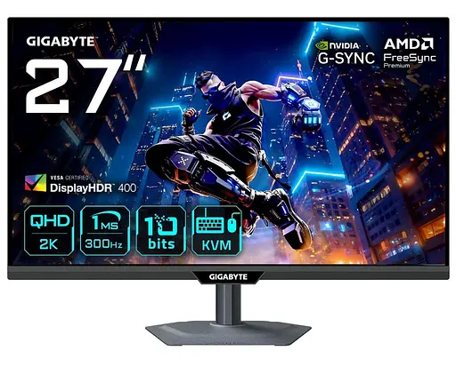 Монитор 27" Gigabyte iтор M27Q3 Gaming Monitor QHD IPS 300Hz/OC 320Hz (M27Q3 Gaming Monitor) - фото 1