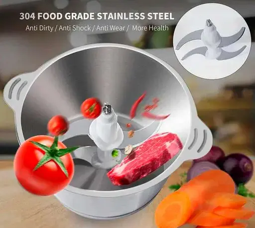 Подрібнювач кухонний Bitek BT-7019 блендер комбайн з чашею з нержавіючої сталі чоппер 2 л 1000 Вт - фото 2