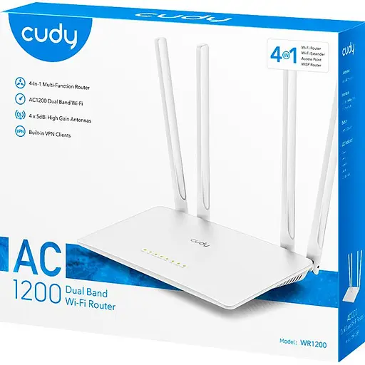 Бездротовий маршрутизатор (роутер) Cudy WR1200 [121794] - фото 6