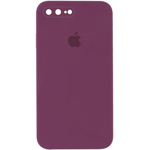 Чехол Silicone Case Square Full Camera Protective AA для Apple iPhone 7 plus/8 plus 5.5 Бордовый/Maroon