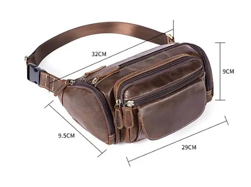 Чоловіча шкіряна сумка Bexhill 32х9х9,5 см sum0023141 - фото 7