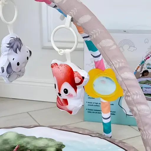 Килимок для немовляти ZL2409 з дугами та 5 підвісними іграшками - фото 5