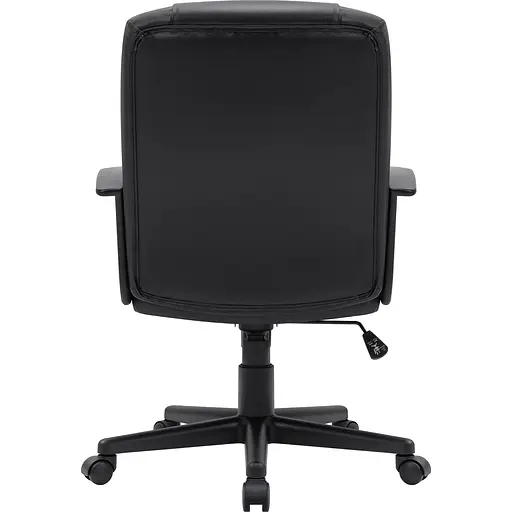 Кресло офисное Defender Paris эко-кожа,3 класс,колеса PU,120 кг, черное - фото 5