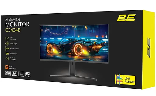 Монитор 34" 2E GAMING G3424B Curved UWQHD VA 180Hz (2E-G3424B-01.UA) - фото 13