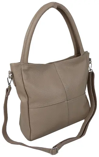 Женская кожаная сумка на двух ручках Borsacomoda 29х28х10 см sum0026802 - фото 4