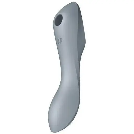 Вакуумний стимулятор із вібрацією Satisfyer Curvy Trinity 3 Сірий - фото 2
