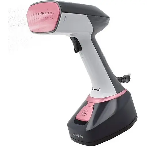 Отпариватель Ardesto SI-S1400, White/Black, 1400W, паровой удар, постоянный пар 22г/мин, объем бака для воды 280мл, керамическая подошва, деликатная насадка, LED-подсветка - фото 1