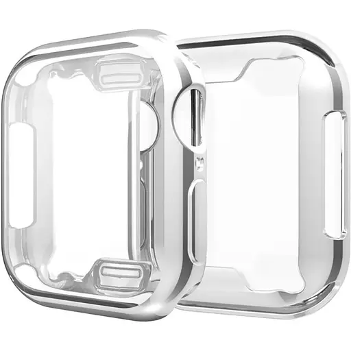 Чехол-накладка DK Silicone Face Case для Apple Watch 41mm (silver) - фото 2