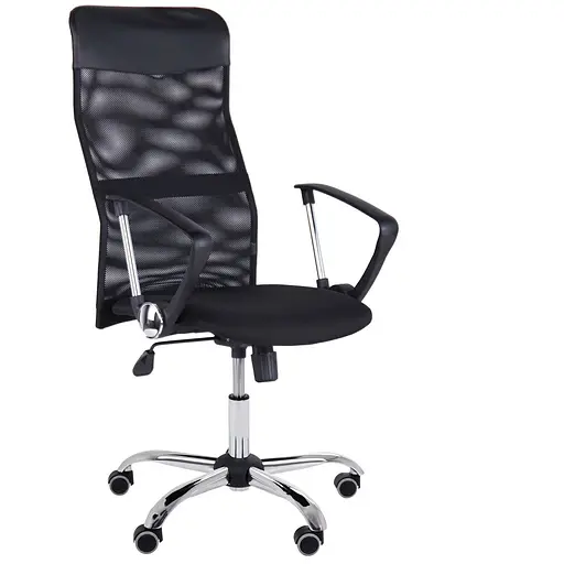 Кресло Ultra Хром сиденье А-1/спинка Сеть черная, вставка Скаден черный