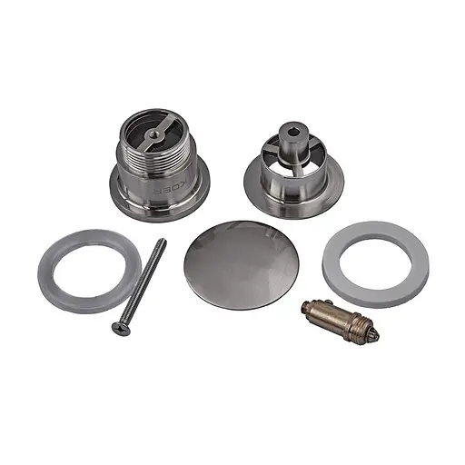 Донний клапан Koer PW-01-02 Click-Clack універсальний KR3401, Нержавіюча сталь - фото 2