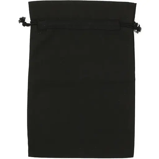 Мішечок із бавовни Rosa Talent 20х30 см чорна бавовна 135 г/м2  - фото 2