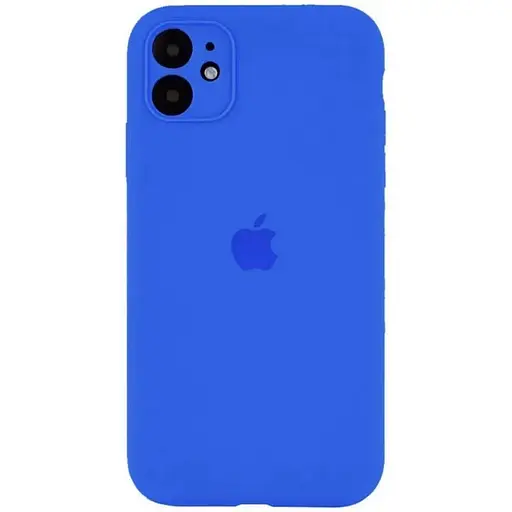 Чехол Epik Silicone Case Full Camera Protective (AA) для Apple iPhone 12 (6.1) Синий/Capri Blue - фото 1