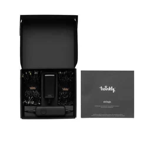 Twinkly Smart LED Гірлянда Twinkly Strings AWW 400, Gen II, IP44, довжина 32м, кабель чорний - фото 3