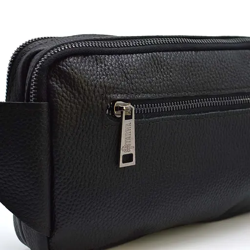 Чоловіча шкіряна сумка на пояс TARWA 25х15х4 см sum0026654 - фото 6