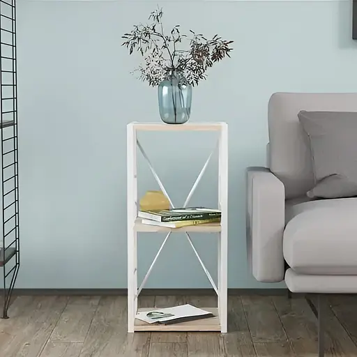 Етажерка 3/34 Серії Коннект 73x34x28 білий ДСП Дуб Сан-Марино 16мм FRD-104296