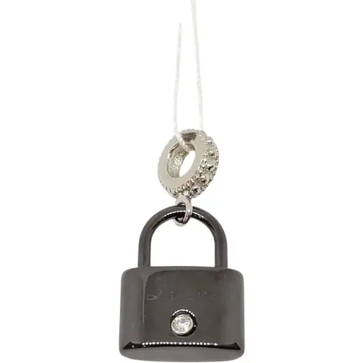 Срібна підвіска Aurora з керамікою і фіанітами. С4111Ч