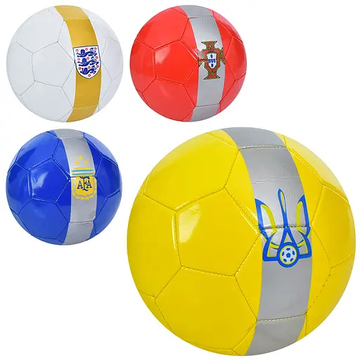 М’яч футбольний, 300-320 г, матеріал PVC, розмір №5 (В асортименті) - фото 2