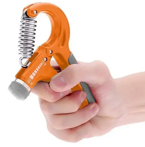 Еспандер кістьовий Power System PS-4021 з регульованим навантаженням 10-40 кг Power Hand Grip Orange (PS-4021_Orange) - фото 2