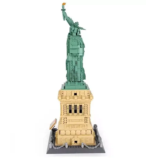 Конструктор Архитектура Wange 3D Статуя Свободы The Statue of Liberty для детей и взрослых 3Д 1409 деталей - фото 5