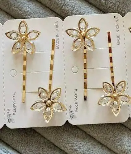 Декоративні металеві шпильки для зачісок 24 шт. - фото 2