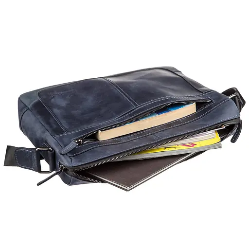 Чоловіча шкіряна сумка для ноутбука SHVIGEL 35х26х6 см sum0012890 - фото 3