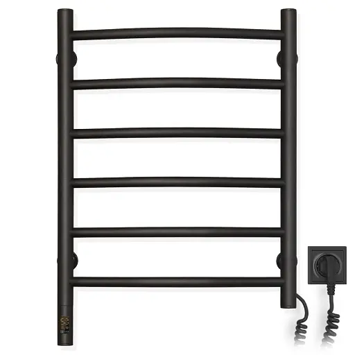 Рушникосушка Камелія 480х600 Sensor права з таймером, чорний муар - фото 2