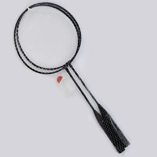 Дитячий набір для гри в бадмінтон Ігрові ракетки 60см з валанчиком Бадмінтон в сітці Чорний - фото 2