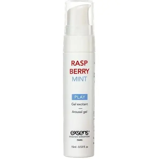 Стимулирующий гель Exsens Kissable Raspberry Mint 15 мл можно для поцелуев, охлаждающий