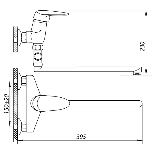 Змішувач для ванни Zerix ECT 270 ZX0029 Хром - фото 2