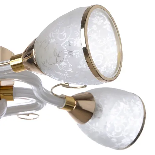 Люстра потолочная Brille с подсветкой LED E14 40W G (LK-511S/5) - фото 5