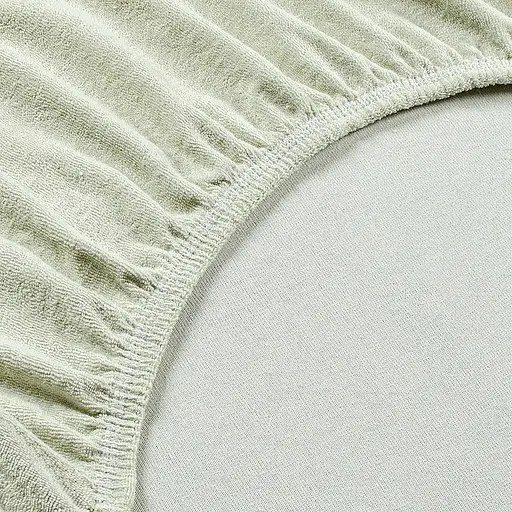 Простирадло махрове на резинці Home Line 140x200х20 см оливковий (193949) - фото 2
