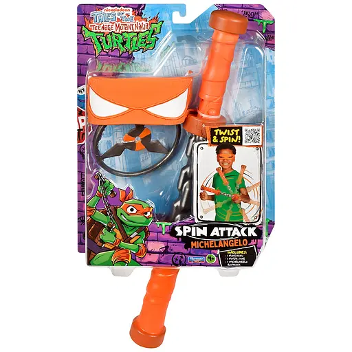 Набор игрушечного оружия TMNT Мovie III W3 Нунчаки Микеланджело Вращающийся удар (84268) - фото 3