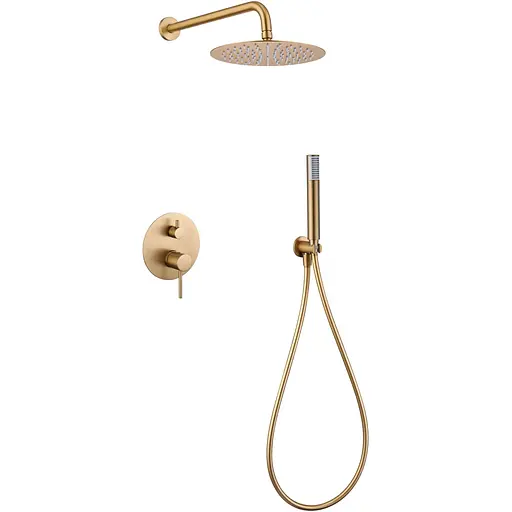 Душова система прихованого монтажу Imex Monza PVD матове золото GPM039/OC, Золотий - фото 1