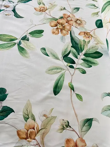 Тканина з тефлоновим просоченням з 3D принтом Яблуневий цвіт (від 1 м) - фото 1