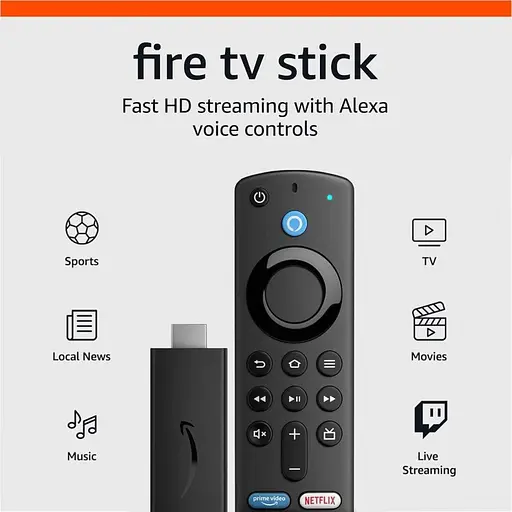 Smart-stick медіаплеєр Amazon Fire TV Stick HD 3 Gen. (B07ZZVX1F2) - фото 2