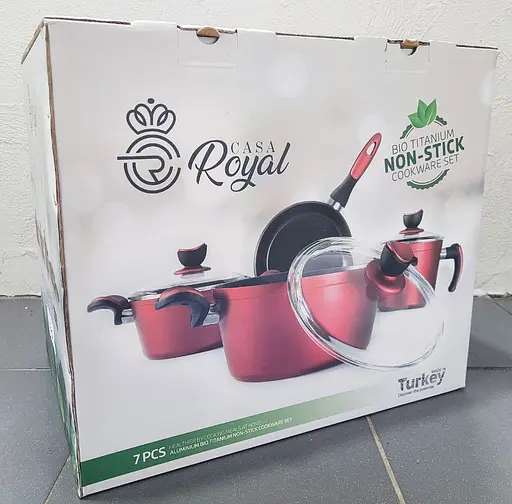 Набір каструль Casa Royal Elite Titanium із покриттям Bio Titanium 7 предметів Бронзовий - фото 10